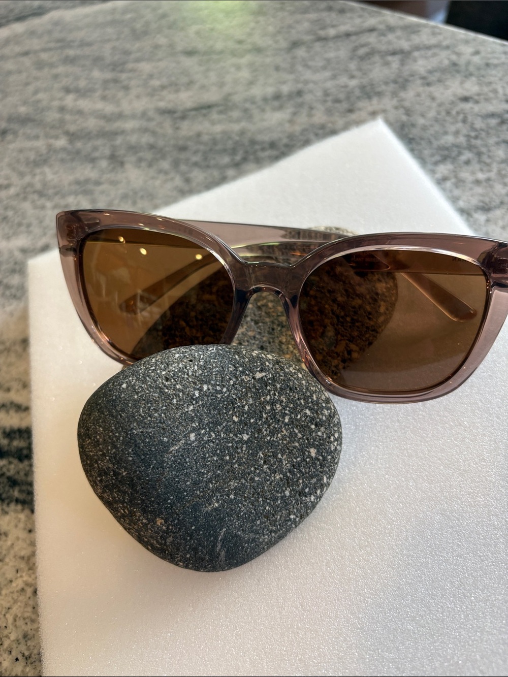 Cole haan taupe crystal sunglasses